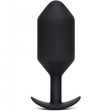 Профессиональная пробка для ношения «Snug Plug 7», цвет черный, материал силикон, B-vibe BV-045-BLK, длина 17.4 см., со скидкой