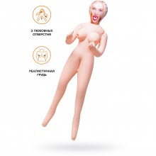 Кукла надувная «Dolls-X by TOYFA Lilit» блондинка, с тремя отверстиями, рост 150 см, 117026, из материала ПВХ, 2 м., со скидкой