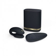 Секс-набор «Golden Moments: Womanizer Premium 2 + We-Vibe Chorus», SNCK2SG9, из материала силикон, цвет черный, длина 7.8 см.