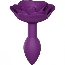 Анальная пробка «Open Roses S - Purple Rain», Love to Love 6032404, цвет фиолетовый, длина 10.3 см., со скидкой