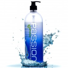 Лубрикант на водной основе «Passion Natural Water-Based Lubricant», 1000 мл, XR Brands XRPL100-34oz, из материала водная основа, цвет бесцветный, 1000 мл.