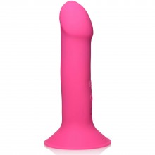 Гибкий вибратор «Squeeze-It 10X Squeezable Vibrating Dildo», цвет розовый, XR Brands XRAG798-Pink, из материала силикон, длина 16.8 см., со скидкой