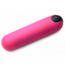 Вибропуля «Bang 21X Vibrating Bullet With Remote Control» с дистанционным управлением, цвет розовый, XR Brands XRAG366-PINK, длина 7.6 см., со скидкой