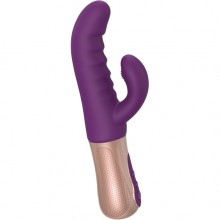 Вибратор кролик «Sassy Bunny Purple Rain» с двойной технологией для стимуляции точки G и клитора, Love to Love 6032718, из материала силикон, цвет фиолетовый, длина 10.5 см., со скидкой
