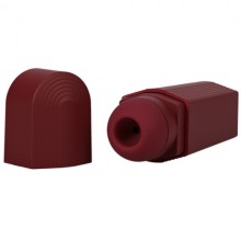 Вакуумный клиторальный стимулятор «This Product Sucks», цвет красный, материал силикон, Doc Johnson 990-31 BX DJ, длина 10.8 см., со скидкой