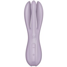 Вибромассажер для клитора и половых губ «Threesome 3», Satisfyer 037134SA, цвет фиолетовый, со скидкой