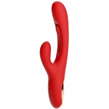 Вибратор-кролик для точки G ударный «G-Hit Patting Vibrator», цвет красный, Eroticon ZD037-RD, длина 24 см., со скидкой