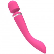 Супервибратор с большой головкой «Lodi» для принудительного оргазма, цвет красный, Eroticon AV006-RD, цвет розовый, длина 27 см., со скидкой