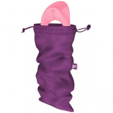 Мешочек для хранения вибромассажера «Treasure Bag M Violet», цвет фиолетовый, Satisfyer 4059969, длина 24 см., со скидкой