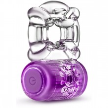Эрекционное виброкольцо «One Night Stand Vibrating C-Ring», цвет фиолетовый, Blush novelties BL-30811, из материала TPE, длина 5.7 см., со скидкой