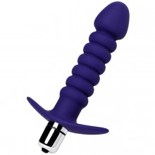 Анальный вибратор «Condal», цвет фиолетовый, ToyFa 358006, из материала силикон, длина 14 см.