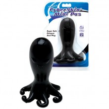 Анальная втулка в виде осьминога «CyberSkin Mini Pus», цвет черный, материал тпр, Dream Toys 20332, длина 15 см.