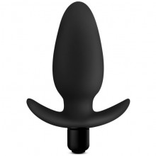 Черная анальная вибропробка «Anal Adventures Platinum Saddle Plug», Blush Novelties BL-10815, длина 12.1 см.