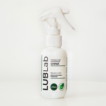 Натуральный очищающий эко-спрей для интимных товаров «LUBLab» с ароматом бергамота и мяты, LBB-019, 100 мл., со скидкой