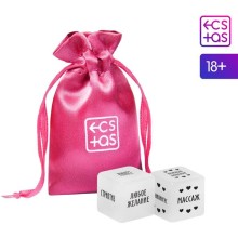 Кубики для двоих «Ахи вздохи», ECSTAS 7100260, из материала пластик АБС, цвет мульти, со скидкой