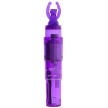 Клиторальный стимулятор-ракета с мишкой «Good Vibes Bear Vibrator», цвет фиолетовый, Dream Toys 20896, из материала пластик АБС, длина 13.5 см.