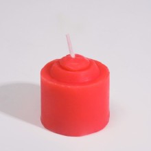 Красная свеча для БДСМ «Роза» из низкотемпературного воска, Оки-Чпоки 9228065, бренд Сима-Ленд, длина 3.2 см., со скидкой