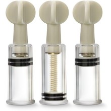 Набор из 3 вакуумных стимуляторов «Clit And Nipple Twist Suckers», Temptasia BL-39991, бренд Blush Novelties, из материала акрил, длина 5.5 см., со скидкой