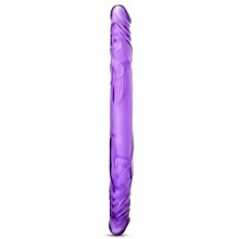 Двусторонний фаллоимитатор «B Yours 14 Inch Double Dildo», 35 см, цвет фиолетовый Blush Novelties BL-29751, длина 35 см.