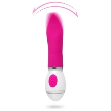 Ярко-розовый вибратор-язык «Tongue Lick», длина 16.5 см., Оки-Чпоки 7619004, бренд Сима-Ленд, длина 16.5 см.