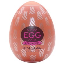 Рельефный мастурбатор-яйцо «Tenga Egg Cone», EGG-H04, из материала TPE, длина 6.1 см.