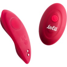 Компактный перезаряжаемый вибратор в трусики «Take it Easy Joy», Lola Games 9026-01lola, из материала силикон, цвет красный, длина 7.2 см.