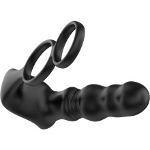 Пульсирующий массажер простаты «Bump Orgasm» с вибрацией, цвет черный, Secwell SW3025, из материала силикон, длина 14.5 см.