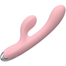 Силиконовый вибратор-кролик, цвет розовый Secwell SW3012P, длина 20.5 см.