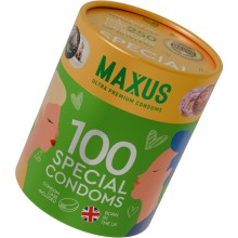 Тонкие ребристые презервативы «So Much Sex SPECIAL» 100 шт, MAXUS LE 5826mx