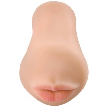 Реалистичный мастурбатор-ротик «Fuck Me Silly To Go Deep Throat Cocksucker», цвет телесный, PipeDream RD430, из материала Fanta Flesh, длина 16.3 см., со скидкой