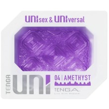 Мастурбатор 2 в 1 «Uni Amethyst» со стимулирующей текстурой, цвет фиолетовый, Tenga UNI-004, длина 5.8 см.