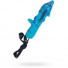 Вибратор «Дельфин», цвет голубой, Dream Toys 50286, длина 5 см., со скидкой