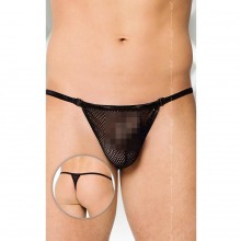 Эротические мужские трусы-сетка, цвет черный, размер L, Soft Line 443410, бренд SoftLine, из материала полиэстер, со скидкой