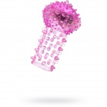 Вибронасадка «Toyfa», цвет розовая, длина 6.5 см, 818036-3, из материала ПВХ, цвет розовый, длина 6.5 см., со скидкой