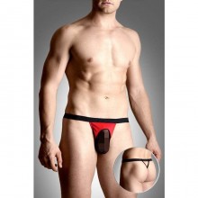 Стринги мужские с сеточкой красно-черные, размер XL, бренд SoftLine, из материала Полиамид, цвет Красный