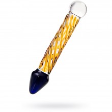 Разноцветный стеклянный фаллос Sexus-glass, длина 19см, 912047, бренд Sexus Glass, из материала стекло, длина 19 см., со скидкой