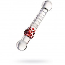 Стеклянный стимулятор с ручкой-шаром, длина 22 см, «Sexus Glass», 912078, длина 22 см., со скидкой