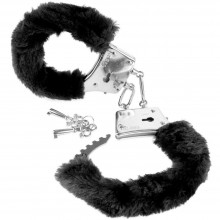 Меховые наручники «Beginner s Furry Cuffs» из коллекции Fetish Fantasy Series от PipeDream, цвет черный, размер OS, PD3800-23, из материала металл, One Size (Р 42-48), со скидкой