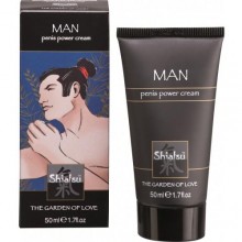 Hot «Penis Power Cream» стимулирующий крем для мужчин «Самурай», объем 50 мл, 66081, бренд Hot Products, из материала водная основа, коллекция Shiatsu, цвет черный, 50 мл., со скидкой