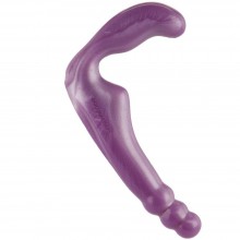 Универсальный безременной страпон «The Gal Pal» от компании Doc Johnson, цвет фиолетовый, 106-02 BX DJ, коллекция Platinum Silicone, длина 10 см., со скидкой