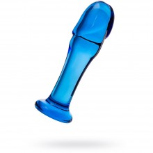 Анальная втулка из стекла от Sexus Glass, цвет голубой, 912186, длина 13.5 см., со скидкой