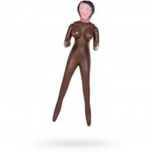 Кукла надувная, негритянка, из материала ПВХ, цвет коричневый, 2 м., со скидкой