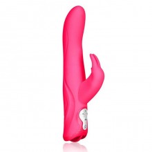 Хай-тек вибратор для точки G, премиум качества, Hustler Toys «G-Spot Rabbit», цвет розовый, HT-R3, из материала силикон, длина 25 см., со скидкой