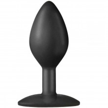 Анальная пробка «The Minis Spade Small - Black S» длина 7 см, диаметр 3.3 см, цвет черный, 0103-48-BX, бренд Doc Johnson, из материала силикон, длина 7 см., со скидкой