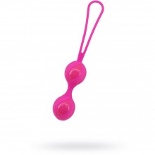 «Double Desire» вагинальные шарики, цвет розовый, диаметр 3.5 см, Gopaldas 2417-E13, из материала силикон, длина 19.5 см.