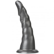 Насадка Doc Johnson «Vac-U-Lock Platinum Edition - The Beau - Charcoal», цвет черный, 1080-01 BX DJ, из материала силикон, длина 18.5 см.