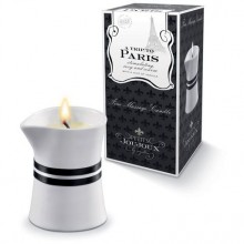 Mystim «Petits Joujou Paris» массажное масло в виде свечи «Ваниль и сандаловое дерево» 120 г., бренд Petits JouJoux, из материала масляная основа, цвет белый, 120 мл., со скидкой