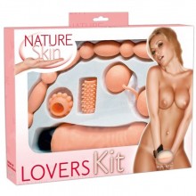 Эротический набор 5 предметов «Nature Skin Lovers Kit», цвет телесный, Orion You 2 Toys 5610880000, из материала TPR, длина 28 см., со скидкой