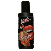 Lick It «Вишня» съедобная смазка + массаж 3 в 1, объем 50 мл, 6205990000, бренд Orion, цвет прозрачный, 50 мл.