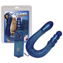 You 2 Toys «Sexy Talent» двойной вибратор, бренд Orion, из материала TPE, цвет голубой, длина 32 см.